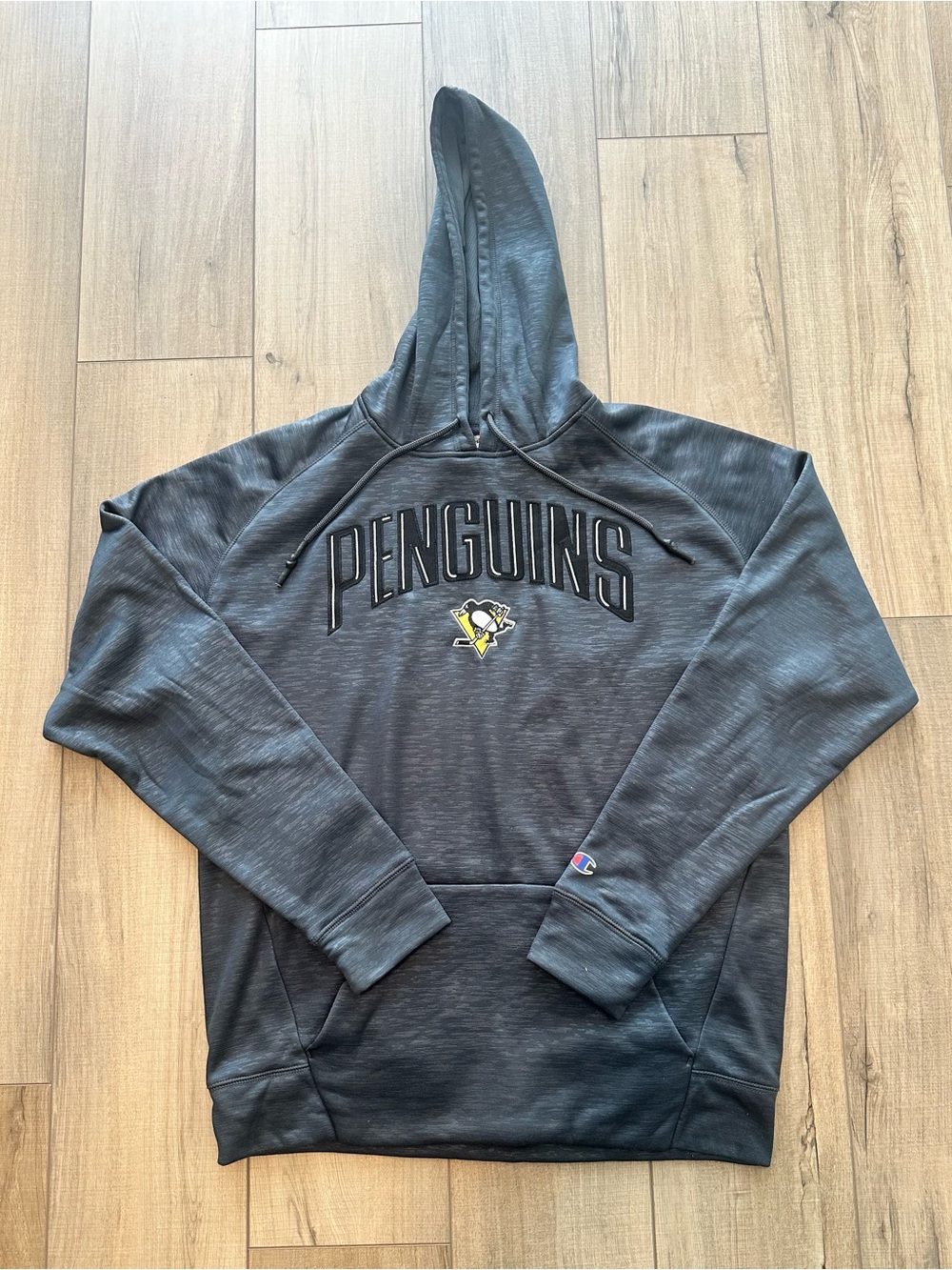 Champion Men's Pittsburgh Penguins Dark Gray Hoodie